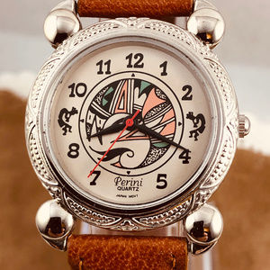 Vintage Perini Southwest 1990's Kokopelli Watch